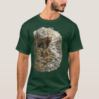 Bergbeschermers – Familie van oude grizzlyberen T-shirt
