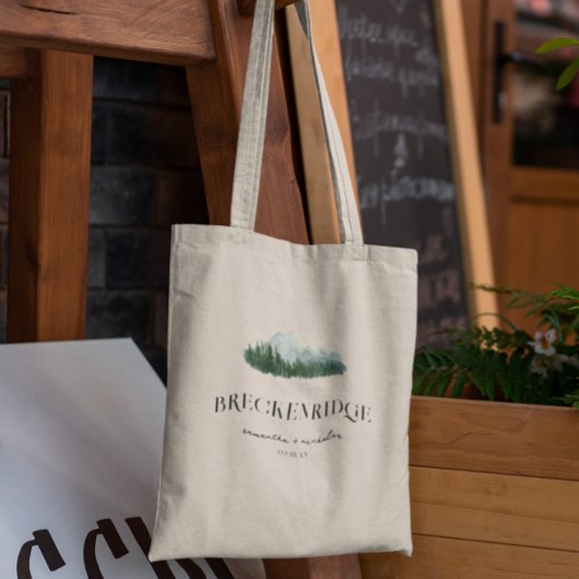 Bergbestemming | Bruiloft Welkom Tote Bag