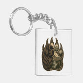 Bergbewaker – Newfoundland Paw Art Sleutelhanger (Voorkant Links)