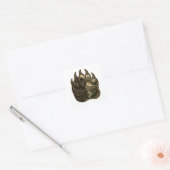 Bergbewaker – Newfoundland Paw-kunst Vierkante Sticker (Envelop)