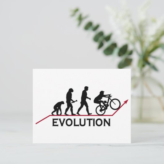 Bergbike Evolution Briefkaart (Staand voorkant)