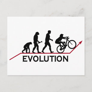 Bergbike Evolution Briefkaart