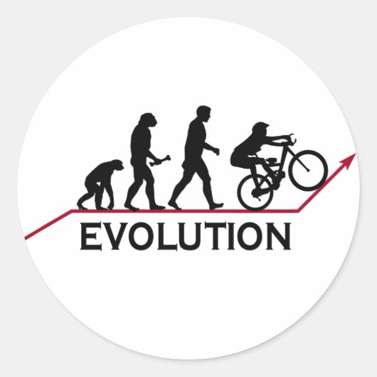 Bergbike Evolution Ronde Sticker (Voorkant)