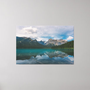 Bergblauw meer canvas afdruk
