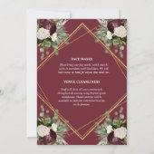 Bergbloem met roos kaart (Achterkant)