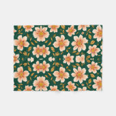 Bergbloemen Dekbed Fleece Deken (Voorkant (Horizontaal))