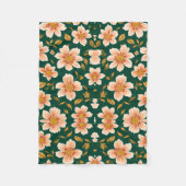 Bergbloemen Dekbed Fleece Deken (Voorkant)