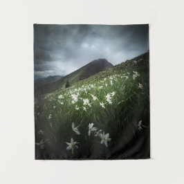 Bergbloemen van Golica en Narcissus Wandkleed