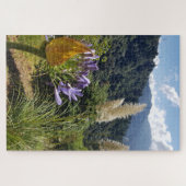 Bergbloesem aan de rand van het licht legpuzzel (Horizontaal)