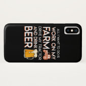 Bergboer wil drijvende Boerderij Case-Mate iPhone Case (Achterkant (horizontaal))