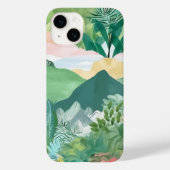 Bergbomen en palmbomen Case-Mate iPhone case (Achterkant)