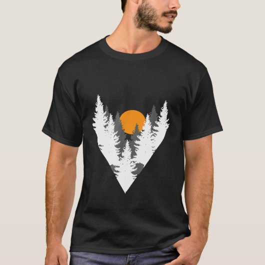 Bergbomen - Moon Campers-kamp T-shirt (Voorkant)