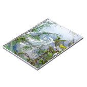 bergbomen, natuur, boslandschap notitieboek (Linkerzijde)