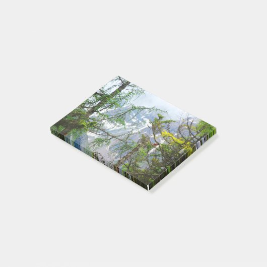 bergbomen, natuur, boslandschap post-it® notes (Schuin)
