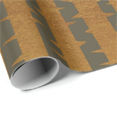 Bergboomgaard goudchocolade bruine strepen cadeaupapier (Rol Hoek)