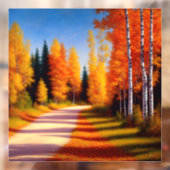 Bergboomgaard in het najaar raamsticker (Vel 2)