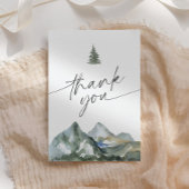 Bergbos Baby shower Bedankkaart