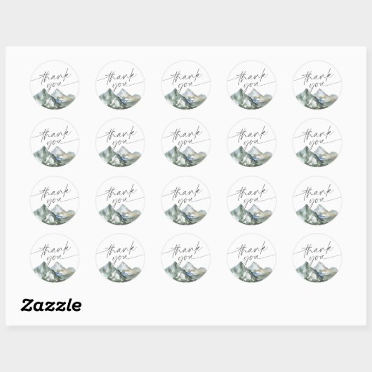 Bergbos Baby shower Ronde Sticker (Vel)