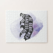 Bergbos Beer Lover Silhouette Legpuzzel (Horizontaal)