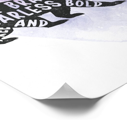 Bergbos Beer Lover Silhouette Poster (Hoek)