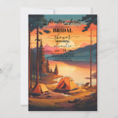 Bergbos Elegant Rustiek Vrijgezellenfeest Kaart (Voorkant)