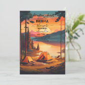 Bergbos Elegant Rustiek Vrijgezellenfeest Kaart (Staand voorkant)