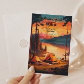 Bergbos Elegant Rustiek Vrijgezellenfeest Kaart