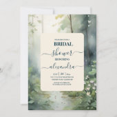 Bergbos Elegant Rustiek Vrijgezellenfeest Kaart (Voorkant)