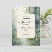 Bergbos Elegant Rustiek Vrijgezellenfeest Kaart (Staand voorkant)