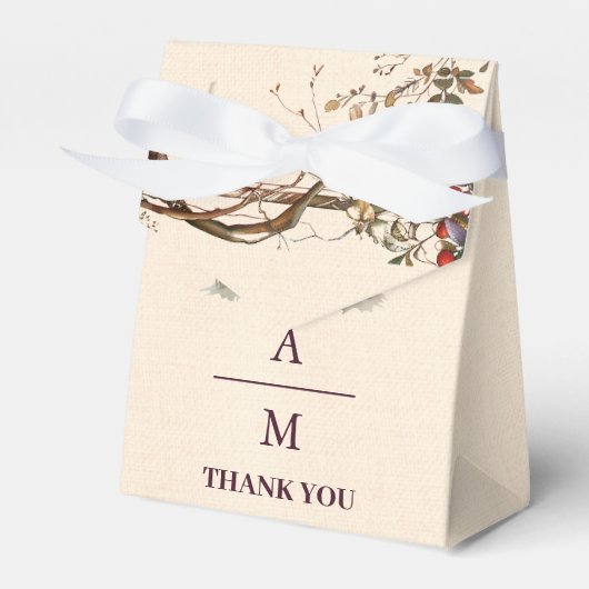  Bergbos Evergreen Tree Bruiloft Bedankdoosjes (Voorkant Zijde)