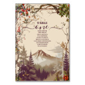  Bergbos Evergreen Tree Bruiloft Kaart (Voorkant)