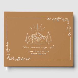 Bergbos Goldenrod Rustic Wedding Gastenboek