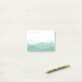 Bergbos met naam groot post-it® notes (Op bureau)