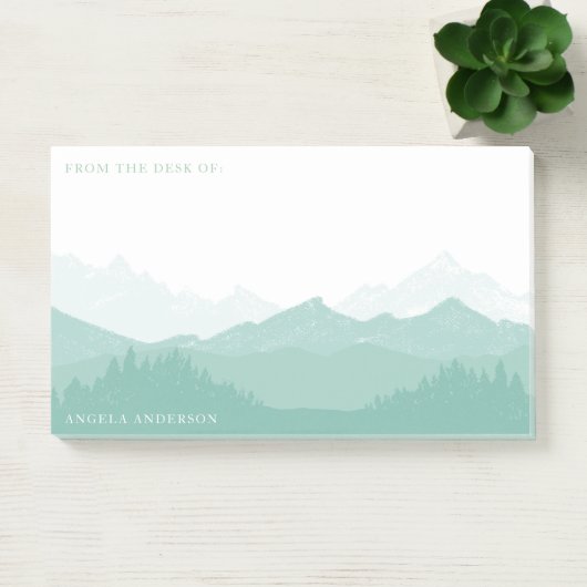 Bergbos met naam groot post-it® notes (Kantoor)