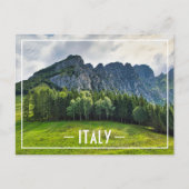 Bergbos met pijnbomen in Noord-Italië Briefkaart (Voorkant)