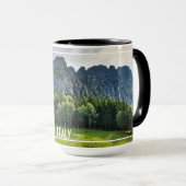 Bergbos met pijnbomen in Noord-Italië Mok (Voorkant rechts)