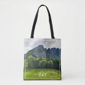 Bergbos met pijnbomen in Noord-Italië Tote Bag (Voorkant)