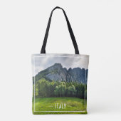 Bergbos met pijnbomen in Noord-Italië Tote Bag (Achterkant)