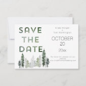 Bergbos Modern Save The Date (Voorkant)