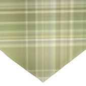 Bergbos Olijfgroene Plaid Korte Tafelloper (Hoek)