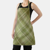 Bergbos Olijfgroene Plaid Schort (Insitu)