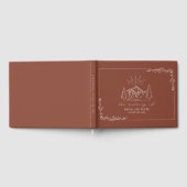 Bergbos Terracotta Rustic Wedding Gastenboek (Volledig)