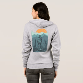 Bergbos Zonsondergang Rugzak Wandelaarster Hoodie