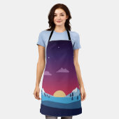 Bergboslandschap Schort (Gedragen)