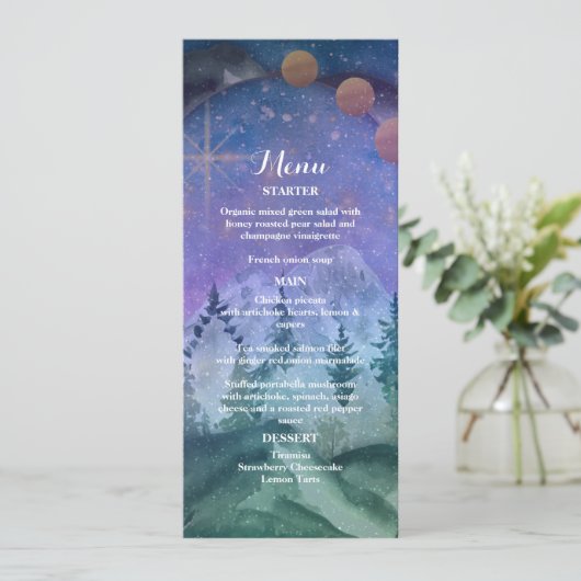 bergbosparadijs menu (Staand voorkant)