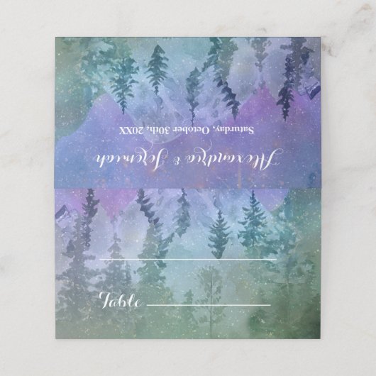 bergbosparadijs plaatskaartje (Buitenkant ongevouwen)