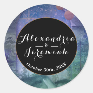 bergbosparadijs ronde sticker