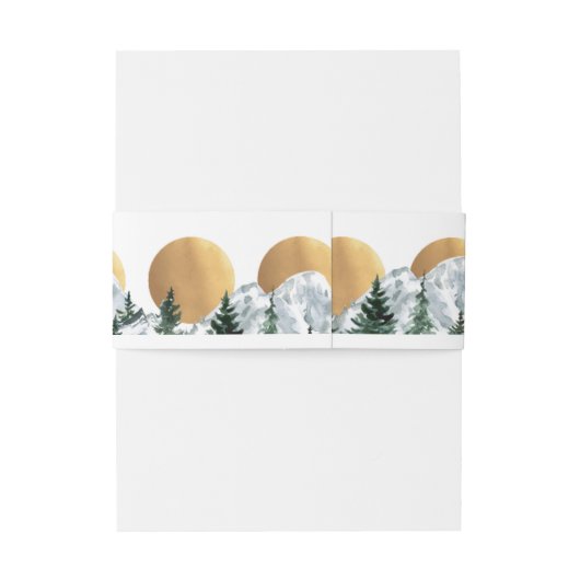 bergbosparadijs uitnodigingen wikkel (Achterkant Voorbeeld)