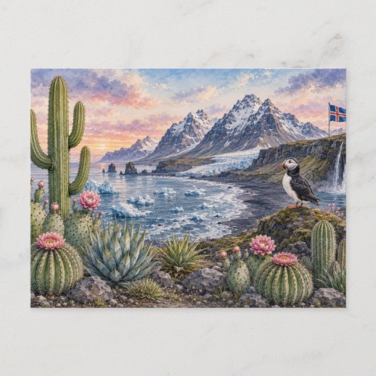 Bergcactus Botanische Cactussen Briefkaart (Voorkant)