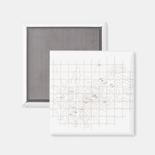 Bergcontourkaart - Toubkal Magneet (Voorkant / Achterkant)